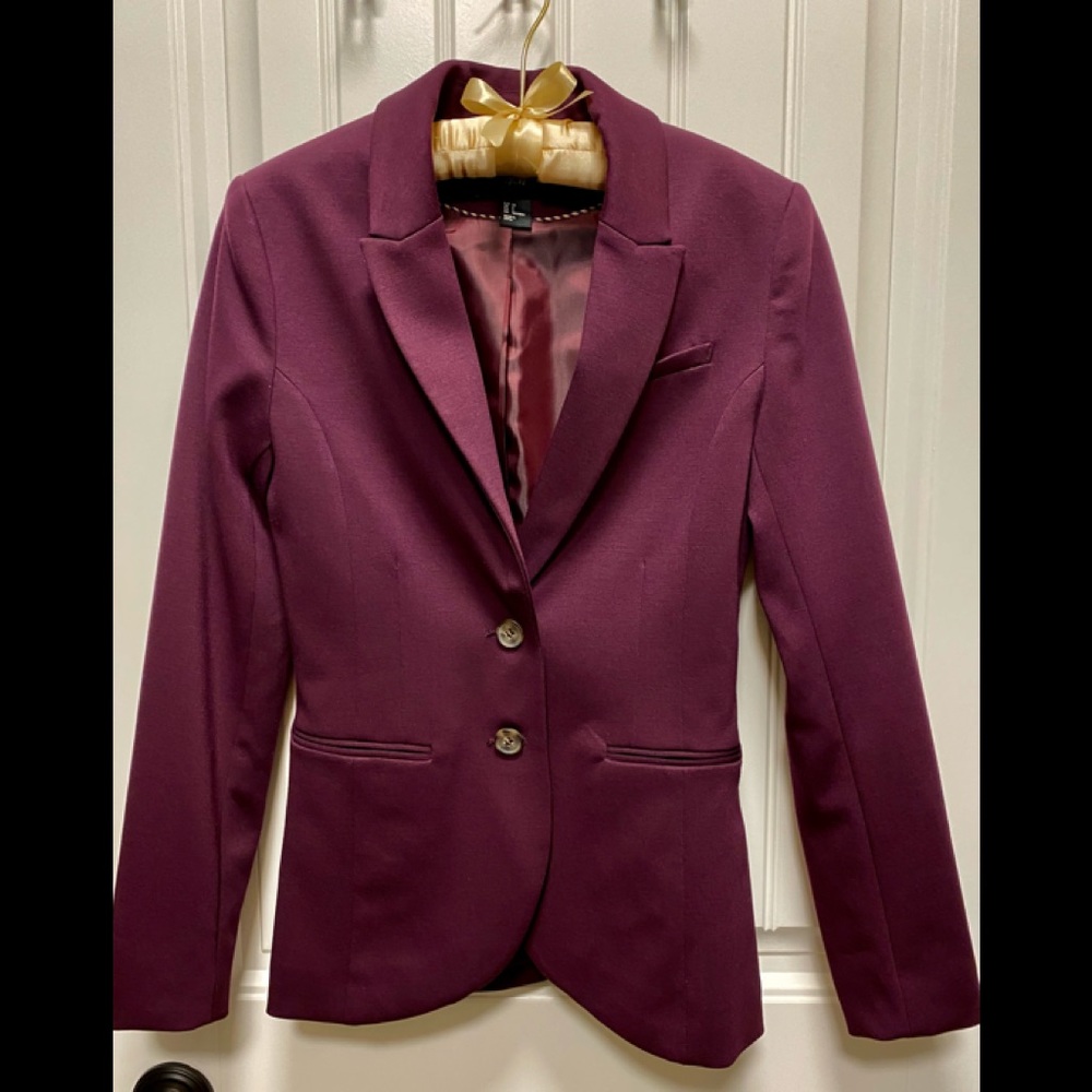 Royal Purple Stretch Blazer